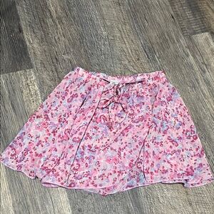 Girls 2 Ballet skirts pink floral, black